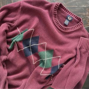 Dockers Argyle Print Sweater